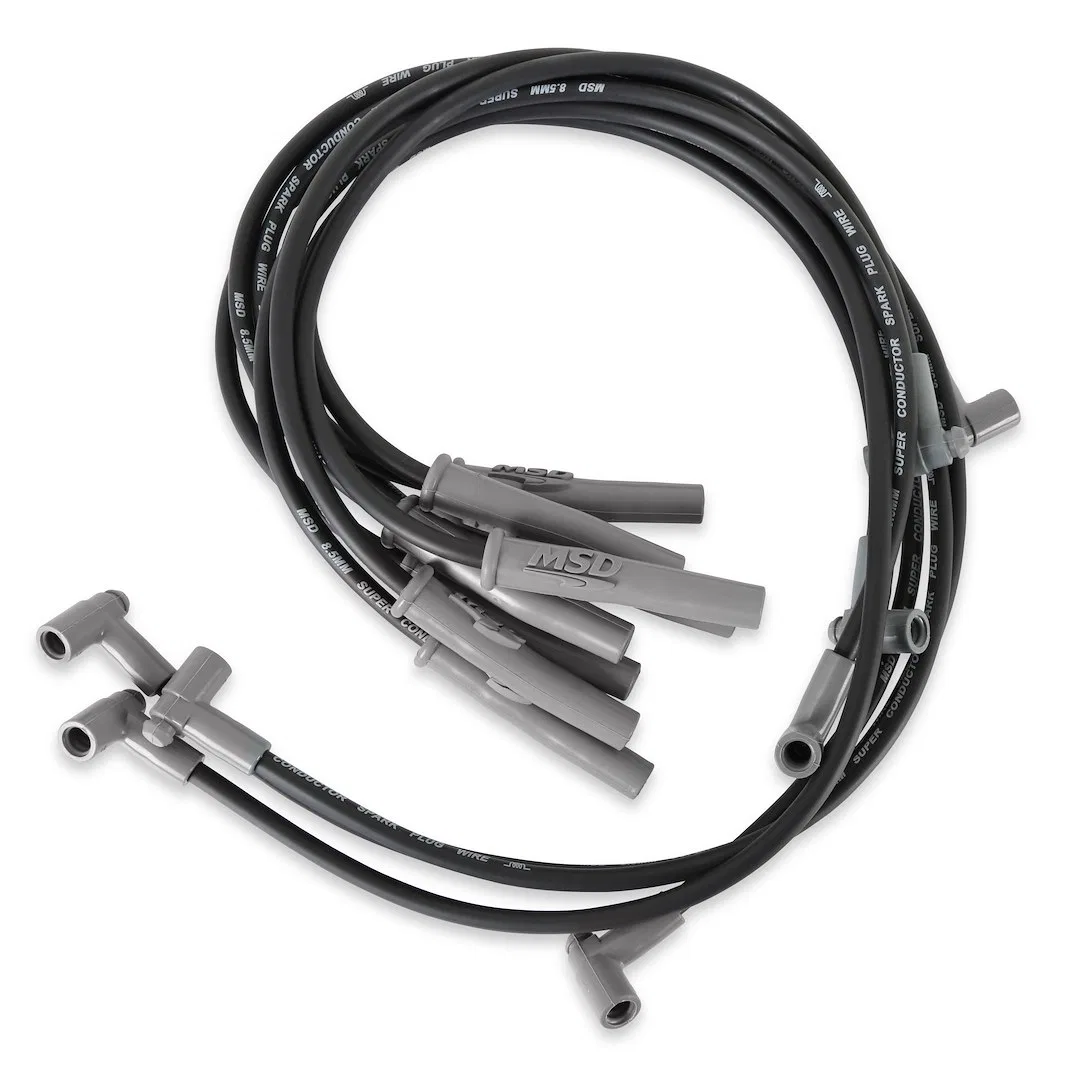 31363 – MSD CO. Spark Plug Wire Set, Pre Assembled Black 8-1/2 Millimeter Silicone and Synthetic Helically Wound Copp...